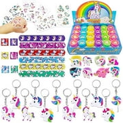 Tanlling 56 Pack Unicorn Party Favors Supplies, Rainbow Unicorn Theme Party Favor, Unicorn Birthday Party Gift, Party Toys, Reward, Carnival Prizes, Pinata Filler, Treasure Chest for Kids Boys Gi