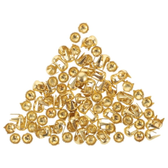 Soimiss DIY Metal Material Shoe Studs Golden Metal 100Set