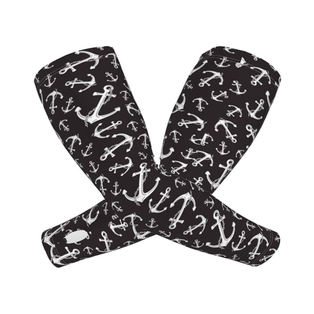 Balery Anchors Mangas Refrescantes para Brazos para Hombre y Mujer – Transpirables y Absorbentes de Humedad para Mujeres, Hombres y Niños