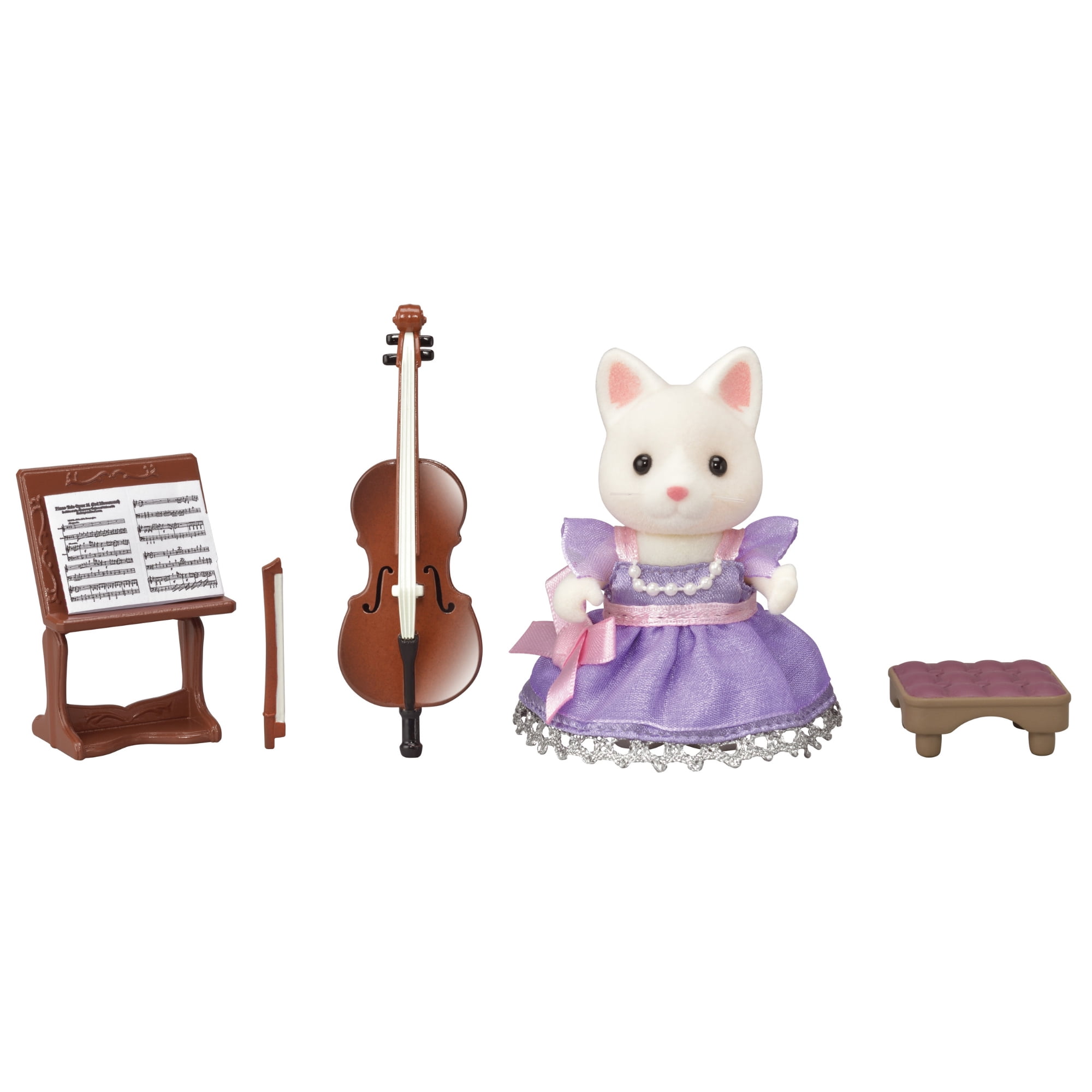 New unopened Calico Critters Town Grand Piano Concert Set Lionel Lion Toy HTF $$ 