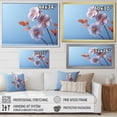 thumbnail image 4 of Designart "Serene Soft Pansy In Minimalist Style" Pansies Floater Framed Wall Art Living Room, 4 of 5