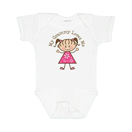 

Inktastic My Grammy Loves Me Gift Baby Girl Bodysuit