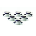 thumbnail image 2 of Lorren Home Trends Midnight-6 Cups and Saucers, One Size, Blue, 2 of 4