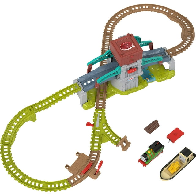 Set de tren de juguete Thomas & Friends Talking Bulstrode con puente