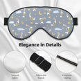 thumbnail image 2 of Rocae Sleep Rabbit for Mask for Women Men, Luxury Eye Cover Eye Shade with Adjustable Strap for Travel, Nap, Meditation, 2 of 7