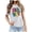 White, variant on Womens Athletic Tops Sleeve Pack Short Sleeve Tops for Women Summer Medium T Shirts Women Ringer Tee Top Summer Long T Shirt Set Long Sleeved Women's Shirts for Leggings White M