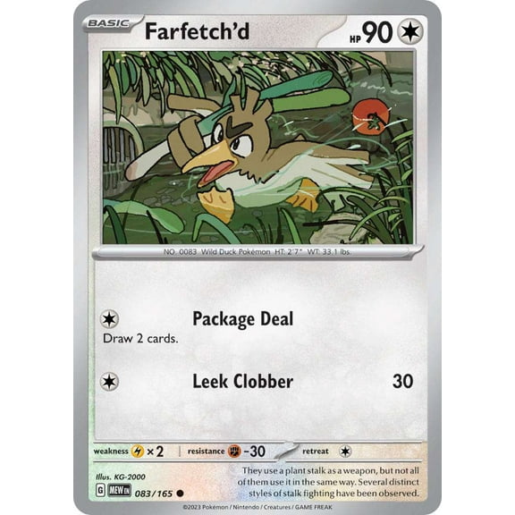 Pokemon Scarlet & Violet 151 Common Farfetch'd #83