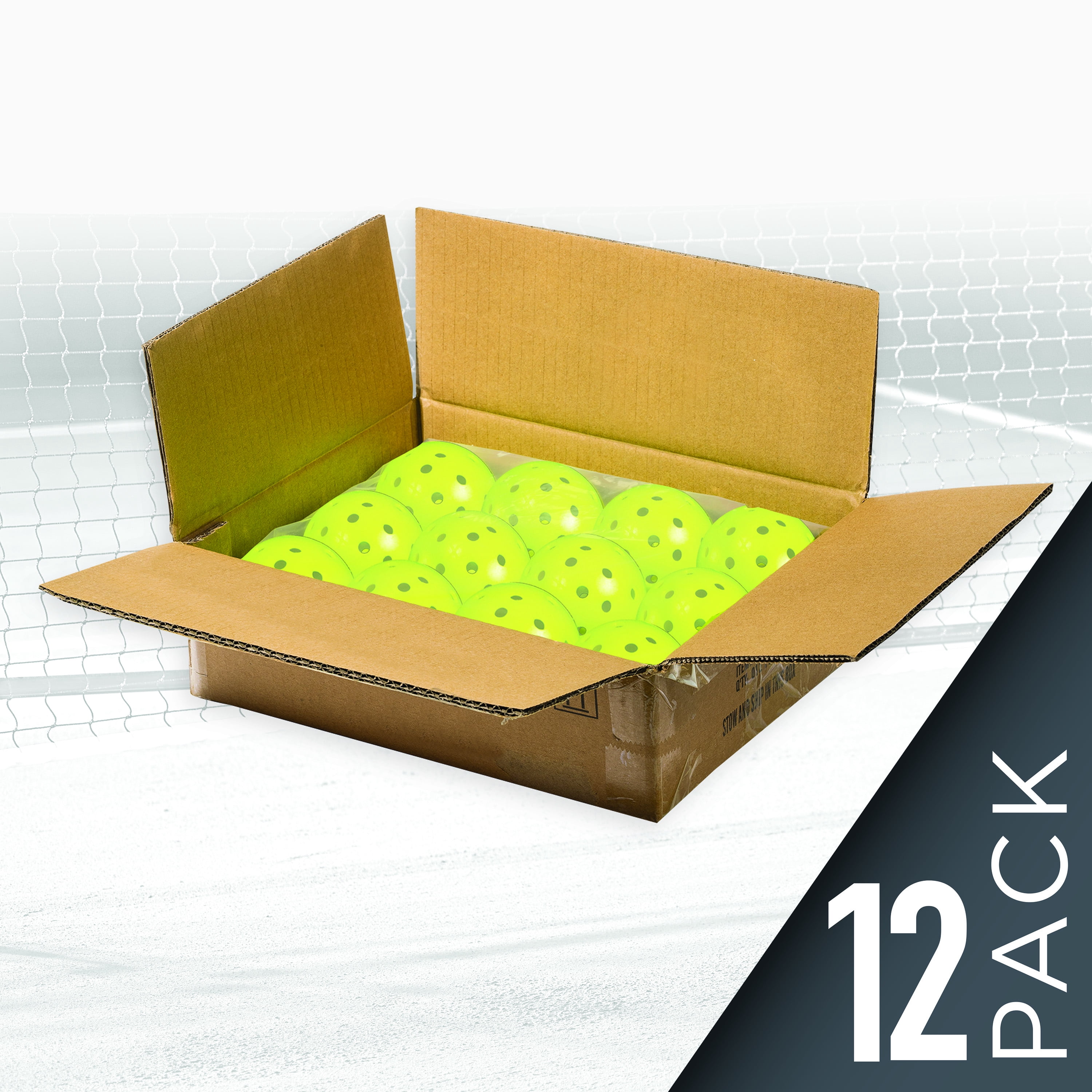 New 12 Franklin X-40 Pickleball Outdoor Ball set of 12  Optic Yellow 