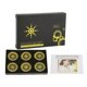 thumbnail image 2 of 6pcs Phone Protection Sticker Reduce Radiation Negative Ion Minerals Flashing Phone Shield Stickers Gold, 2 of 5