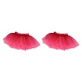 thumbnail image 2 of Minnieouse niña niño traje tul ballet danza conjunto ropa de baile tutú cintura elástica hilo medio / rosa rojo l / for1.31-1.55m Hilo Medio/Rojo Rosa L/para 1.31-1.55 m 2Conjunto, 2 of 6