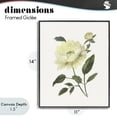 thumbnail image 4 of Stupell Industries Transitional Cream Garden Peony with Buds Black Framed Giclee Art, 11 x 14, by Nan, 4 of 8