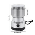 thumbnail image 4 of Electric Coffee Grinder, Stainless Steel Coffee Bean & Spice Grinder, 150W High-Speed Grinding Machine with Transparent Lid, Portable Coffee Mill for Home & Kitchen Use, 4 of 7