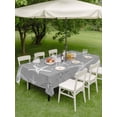 thumbnail image 4 of Outdoor Tablecloth with Umbrella Hole for Patio/Picnic/Party/Camping, Vintage Dark Gray Starfish Waterproof Table Cloth Rectangle Table Cover Washable, Summer Coastal Beach Marine (54"x 80"), 4 of 9