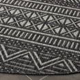 thumbnail image 5 of SAFAVIEH Beach House Jolanta Geometric Indoor/Outdoor Area Rug, Charcoal/Gray, 6'7" x 6'7" Round, 5 of 16