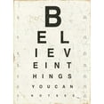 thumbnail image 2 of Pela Studio 25x32 Gold Ornate Wood Framed with Double Matting Museum Art Print Titled - Eye Chart I, 2 of 4