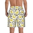 thumbnail image 3 of Kdxio Leopard And Butterfly Pattern Mens Casual Shorts - Drawstring Summer Beach Sports Shorts for Men, 3 of 5