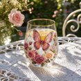 thumbnail image 6 of Linnome Whiskey Tumbler Hand Blown Lead Free Crystal Glass Gold Rim Heavy Base Old Fashioned Bar Cup Gift Box for Men Bar Home Drink Use, 6 of 7