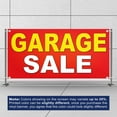 thumbnail image 3 of Garage Sale Banner 13 oz Heavy Duty Vinyl Garage Sale Sign Garage Offer Banner Retail Store Home Shop Business Sign - Outdoor & Indoor - Single-Sided with Metal Grommets (1.5x5 ft, Re & Ye & Wh), 3 of 6