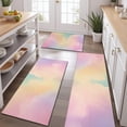 thumbnail image 2 of Dreamy Pastel Sky Kitchen Rugs Sets Of 3,Kitchen Runner Rugs Non Skid Washable,Decorative Kitchen Floor Mats for Kitchen,Sink,Laundry,17"x30"+ 17"x47" + 17"x59", 2 of 6