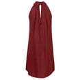 thumbnail image 5 of Ketyyh-chn99 Robes Grande Taille pour Femmes Robe Maxi Robe Décontractée Mini Robe Ample Confortable à Rayures Manches Longues Longue Robe Vin,G, 5 of 5