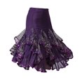 thumbnail image 3 of larga hasta mujer, , vestido de verano, de danza del vientre, traje de lentejuelas para , tango - Púrpura única Sunnimix Vestido de baile latino, 3 of 8