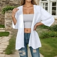 thumbnail image 2 of Women's Lightweight Chiffon Cardigan Open Front Beach Cover Up Casual Loose Fit Summer Kimono Tops for Swimwear, 2 of 2