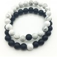 thumbnail image 2 of GHSDFBB Long Distance Relationship Bracelets Gemstone Matching Set Beaded Bracelet 8mm (2pcs), 2 of 6