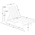 thumbnail image 2 of Chaise Longue Inclinable Paradise en Matériau Poly, 2 of 9