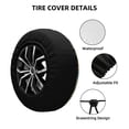 thumbnail image 2 of Gukieu Serene Coastal Blue Sky Print Car Tire Cover, Adjustable Waterproof and Dustproof Tire Protection Cover, Suitable for SUV, Truck, Van-14 inch, 2 of 6