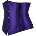 thumbnail image 2 of Corsets pour Femmes Bustiers Gothiques Classiques en Satin à Lacets, 2 of 4