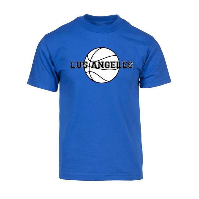 Gravity Threads Mens Los Angeles Basketball Short-Sleeve T-Shirt - Royal - 2XL