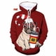 thumbnail image 5 of Sudadera con capucha con estampado 3D de perro PUG para hombre, sudadera con capucha divertida para niño, ropa de calle, sudaderas para hombres, 5 of 5