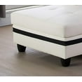 thumbnail image 4 of PonLiving Furniture Sectional Sofa Set Cream White Black Stripe Right Hand Facing Chaise PonLiving Golden Coast Furniture Sectional Sofa Set Cream White Black Stripe Right Hand Facing Chaise, 4 of 5