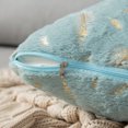 thumbnail image 4 of Rosnek Gold Stamping Cushion Cover Soft Plush Feather Faux Fur Throw Pillow Cases Velvet Shaggy Decor Pillow Cover Bed Sofa Pad, 4 of 5