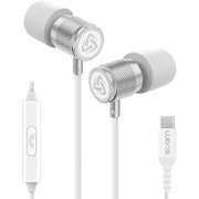 ZLC Ultra USB C Headphones for iPhone 16 15 Pro Max Plus iPad Pro, 5 Years Warranty, Magnetic USB-C Earbuds for Samsung Galaxy S24 S23 Ultra S22 S21 FE S20 A55 A54 A53, USB Type C Earphones - White
