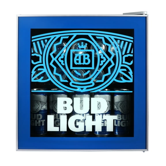 Bud Light 50L Party Cooler, Blue, 1.8 Cu. Ft