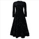 thumbnail image 3 of Vestido de Fiesta con Lentejuelas, Larga, Corte A, Acampanado, con Brillo y Brillo para Mujer, Talla Grande Negro S, 3 of 6