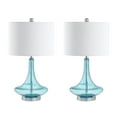 thumbnail image 3 of JONATHAN Y Cecile 25.5" Glass Teardrop LED Table Lamp, Aqua/Chrome (Set of 2), JYL1081B-SET2, 3 of 6