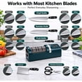 thumbnail image 4 of 3-Stage Electric Knife Sharpener, Beige Automatic Kitchen Sharpener with Double-Sided Sharpening Stone, Professional Sharpening Tool for All Kitchen Knives and Scissors (k), 4 of 6