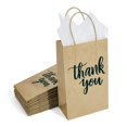 thumbnail image 2 of Bolsas de regalo DjinnGlory Thank You, paquete de 50 con asas, 23 x 14 x 8 cm, 2 of 9
