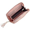 thumbnail image 3 of Womens Wallet Tassel Bifold Ladies Cluth Wristlet Wrist strap Long Purse, 3 of 4