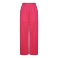 thumbnail image 5 of BXINGOHAI Women's Yoga Pants Wide Leg Sweatpants for Women Comfy Lounge Workout Pants With Pockets Hot Pink,XXL, 5 of 5