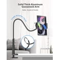 thumbnail image 5 of Acuvar Tablet Stand Holder for Bed, Gooseneck Mount with Adjustable Flexible Arm Compatible with iPad Air Pro Mini, Samsung Tab, Nintendo Switch Other 4.7"-11" Device, 5 of 8