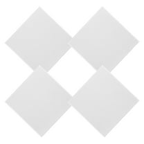 Masteelf 4-Pack Felt and Cork Message Boards 30x30 cm White Bulletin Boards for Office Home School Organization