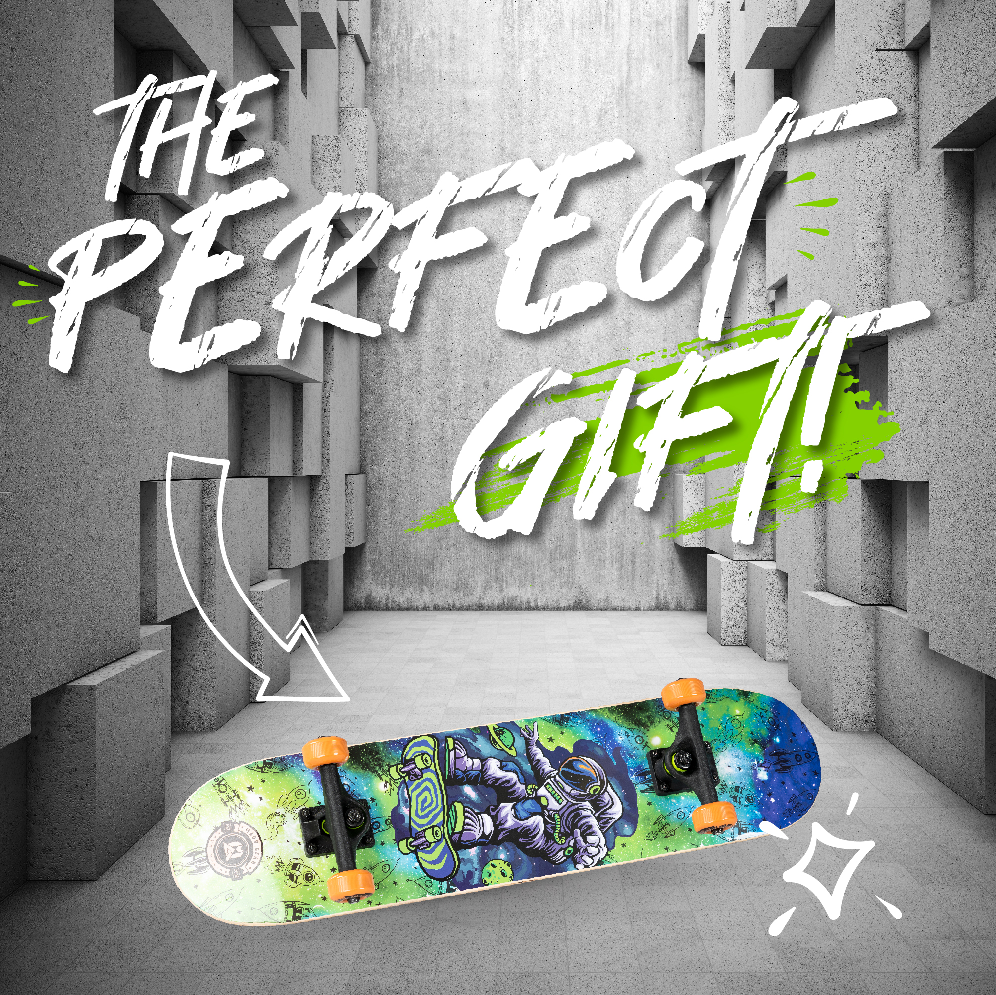 Madd Gear 31 x 7-inch Complete Skateboard Double Kicktail