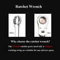 thumbnail image 6 of LongDay Active dual-use ratchet wrench shaking head gear 180° plum blossom opening dual-use tooth fast, 6 of 10
