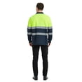 thumbnail image 4 of Toptie Safety Shirt Reflective High Visibility Long Sleeve Pocket Polo Tee-Yellow Navy-L, 4 of 7