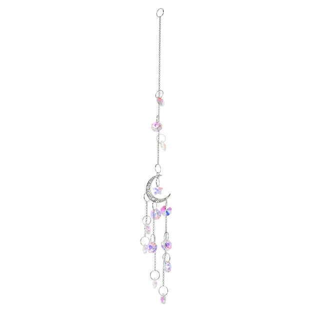 Miangastore Crystal Decoration Silver 1Pc 36x1.18In