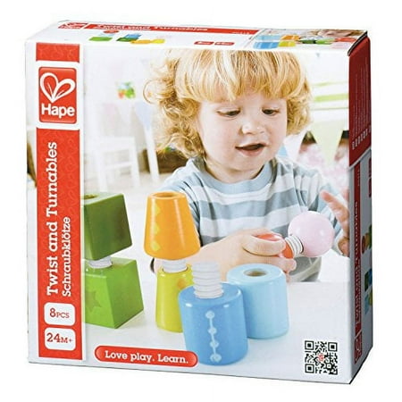 Hape Twist and Turnables Wooden Building Block Learning Set