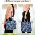 thumbnail image 4 of FORMRS Womens Corduroy Tote Bag Crossbody Shoulder Purse Handbag with Detachable Strap, Blue Floral Leopard Pattern, 4 of 7